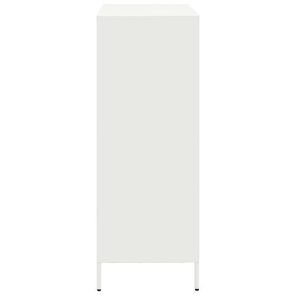 Högskåp vit 68x39x103,5 cm stål