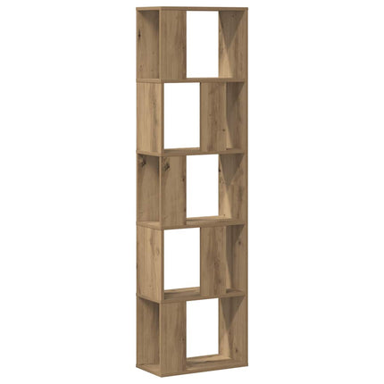 Bokhylla 5 hyllplan ek 45x23,5x162,5 cm konstruerat trä