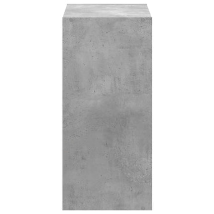 Bokhylla betonggrå 68,5x32x68,5 cm konstruerat trä