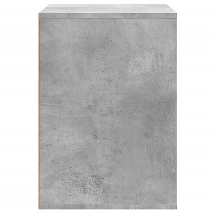 Byrå betonggrå 80x41x58 cm konstruerat trä