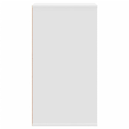 Byrå vit 40x41x76 cm konstruerat trä