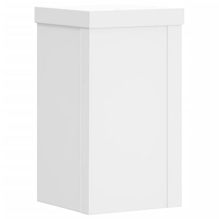 Växtställ 2 st vit 10x10x18 cm konstruerat trä