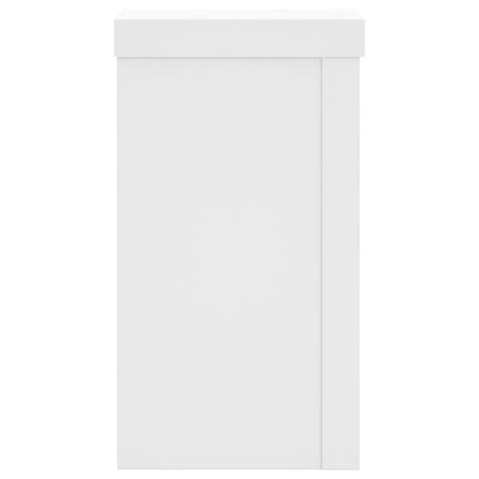 Växtställ 2 st vit 10x10x18 cm konstruerat trä