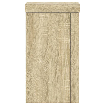 Växtställ 2 st sonoma ek 10x10x18 cm konstruerat trä