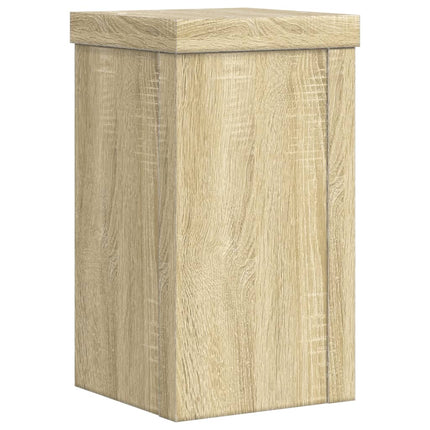 Växtställ 2 st sonoma ek 10x10x18 cm konstruerat trä