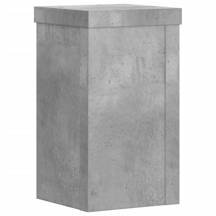 Växtställ 2 st betonggrå 10x10x18 cm konstruerat trä