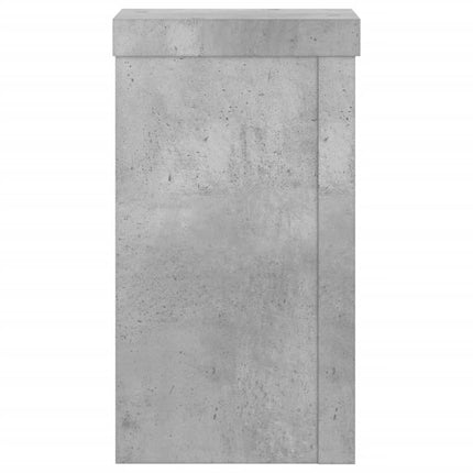 Växtställ 2 st betonggrå 10x10x18 cm konstruerat trä