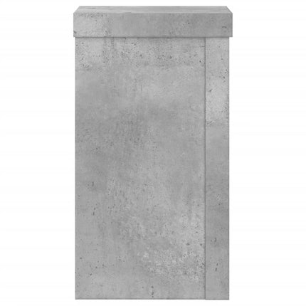 Växtställ 2 st betonggrå 10x10x18 cm konstruerat trä