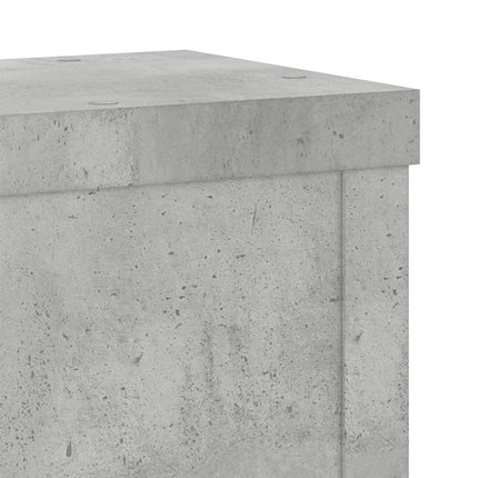 Växtställ 2 st betonggrå 10x10x18 cm konstruerat trä
