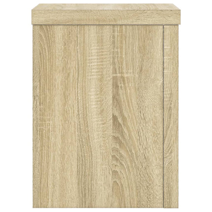 Växtställ 2 st sonoma ek 15x15x20 cm konstruerat trä