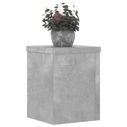 Växtställ 2 st betonggrå 15x15x20 cm konstruerat trä