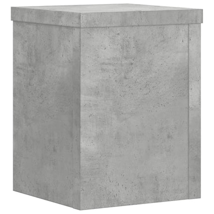Växtställ 2 st betonggrå 15x15x20 cm konstruerat trä