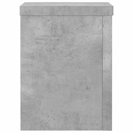 Växtställ 2 st betonggrå 15x15x20 cm konstruerat trä