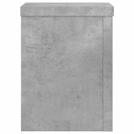 Växtställ 2 st betonggrå 15x15x20 cm konstruerat trä