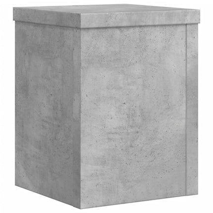 Växtställ 2 st betonggrå 15x15x20 cm konstruerat trä