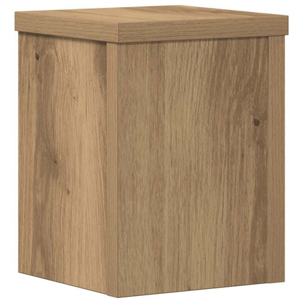 Växtställ 2 st ek 15x15x20 cm konstruerat trä