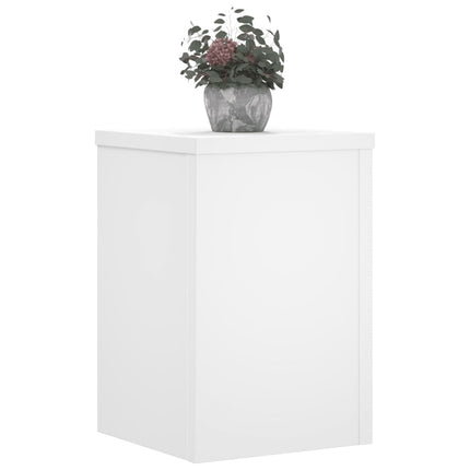 Växtställ 2 st vit 25x25x35 cm konstruerat trä