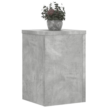Växtställ 2 st betonggrå 25x25x35 cm konstruerat trä