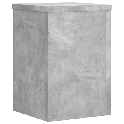 Växtställ 2 st betonggrå 25x25x35 cm konstruerat trä