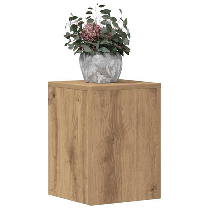 Växtställ 2 st ek 25x25x35 cm konstruerat trä