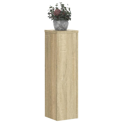 Växtställ 2 st sonoma ek 17x17x60 cm konstruerat trä
