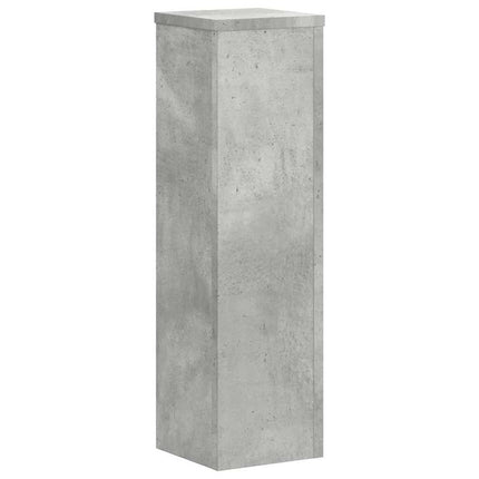 Växtställ 2 st betonggrå 17x17x60 cm konstruerat trä