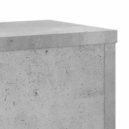 Växtställ 2 st betonggrå 17x17x60 cm konstruerat trä