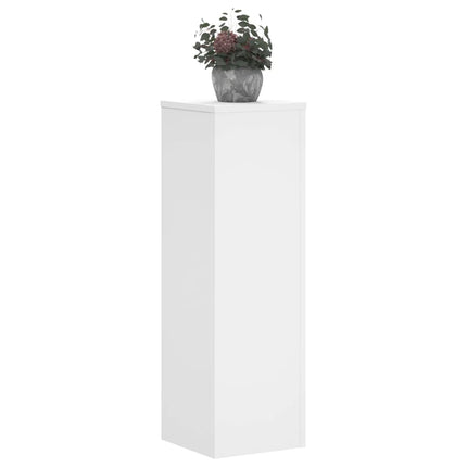 Växtställ 2 st vit 25x25x80 cm konstruerat trä