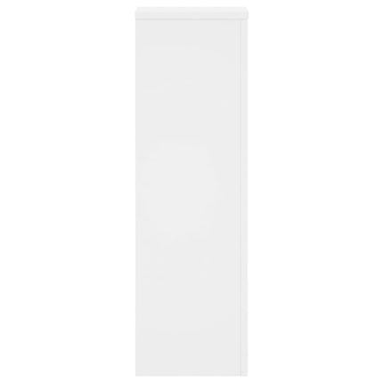 Växtställ 2 st vit 25x25x80 cm konstruerat trä