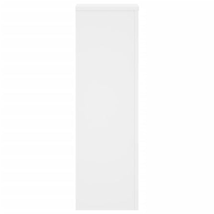 Växtställ 2 st vit 25x25x80 cm konstruerat trä