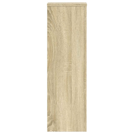 Växtställ 2 st sonoma ek 25x25x80 cm konstruerat trä