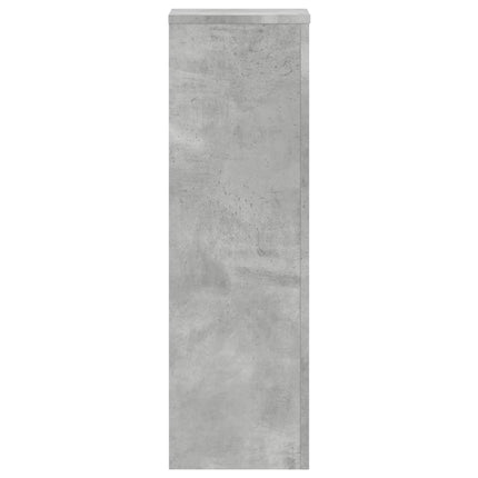 Växtställ 2 st betonggrå 25x25x80 cm konstruerat trä