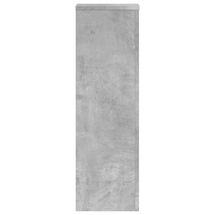 Växtställ 2 st betonggrå 25x25x80 cm konstruerat trä