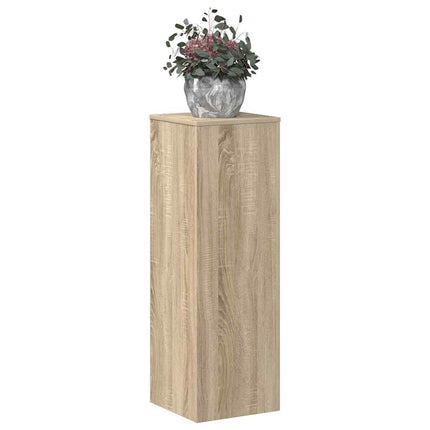 Växtställ sonoma-ek 33x33x100 cm konstruerat trä