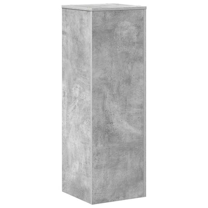 Växtställ betonggrå 33x33x100 cm konstruerat trä