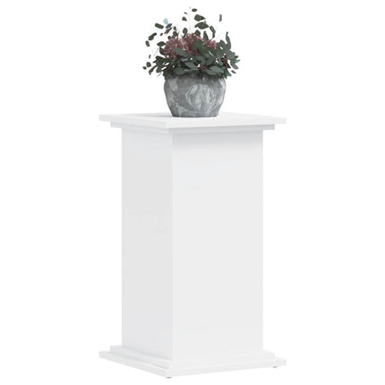 Växtställ vit 33x33x60 cm konstruerat trä
