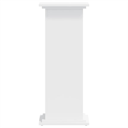 Växtställ vit 33x33x80 cm konstruerat trä