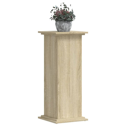 Växtställ sonoma-ek 33x33x80 cm konstruerat trä