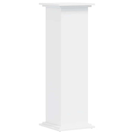 Växtställ vit 33x33x100 cm konstruerat trä