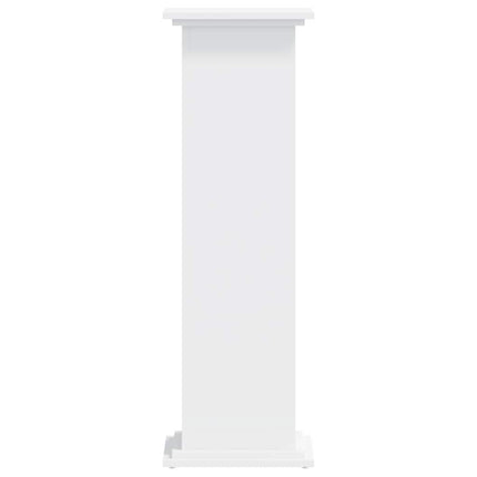 Växtställ vit 33x33x100 cm konstruerat trä