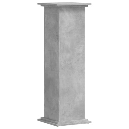 Växtställ betonggrå 33x33x100 cm konstruerat trä