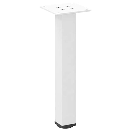 Soffbordsben 4 st vita 30-32 cm stål
