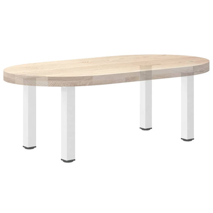 Soffbordsben 4 st vita 30-32 cm stål
