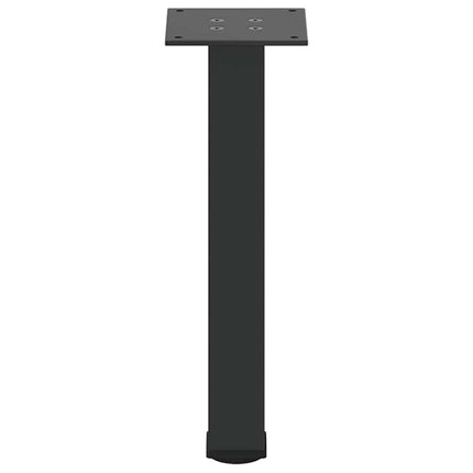 Soffbordsben 4 st svarta 42-44 cm stål