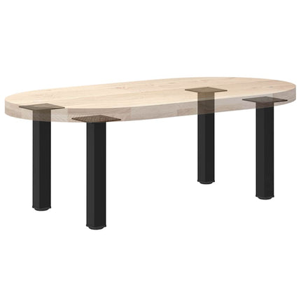 Soffbordsben 4 st svarta 42-44 cm stål