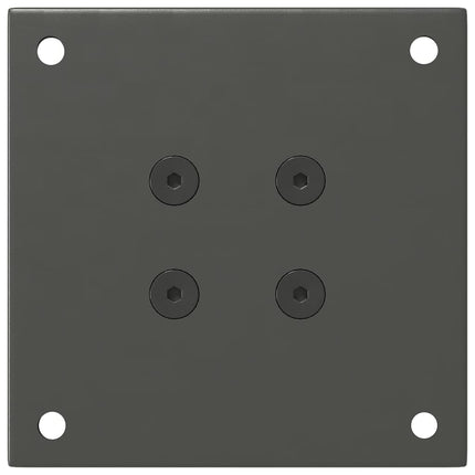Soffbordsben 4 st antracit 42-44 cm stål