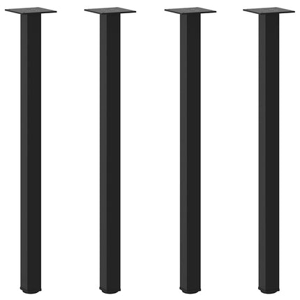 Konsolbordsben 4 st svarta 72-74 cm stål