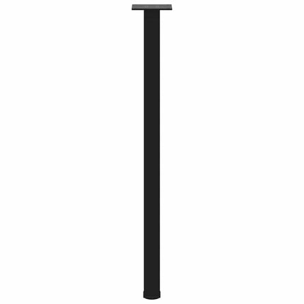 Konsolbordsben 4 st svarta 72-74 cm stål