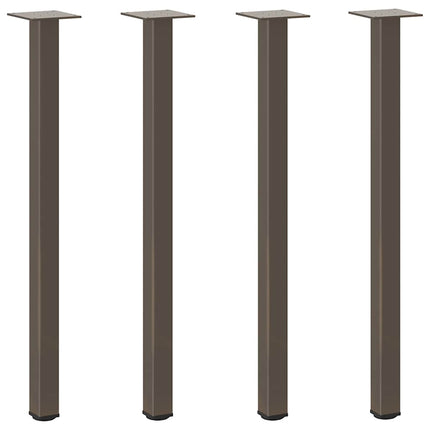 Konsolbordsben 4 st naturstål 72-74 cm stål
