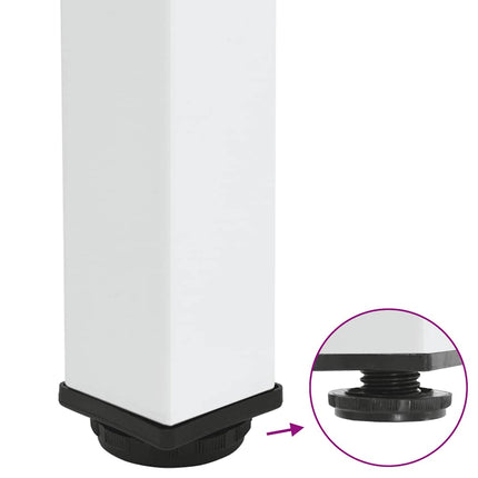 Soffbordsben 4 st vita 30-32 cm stål